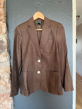 Ralph Lauren Petite Linen blazer 4P